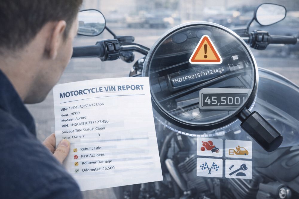 What a Motorcycle VIN Report Can Reveal About a Bike's Past
