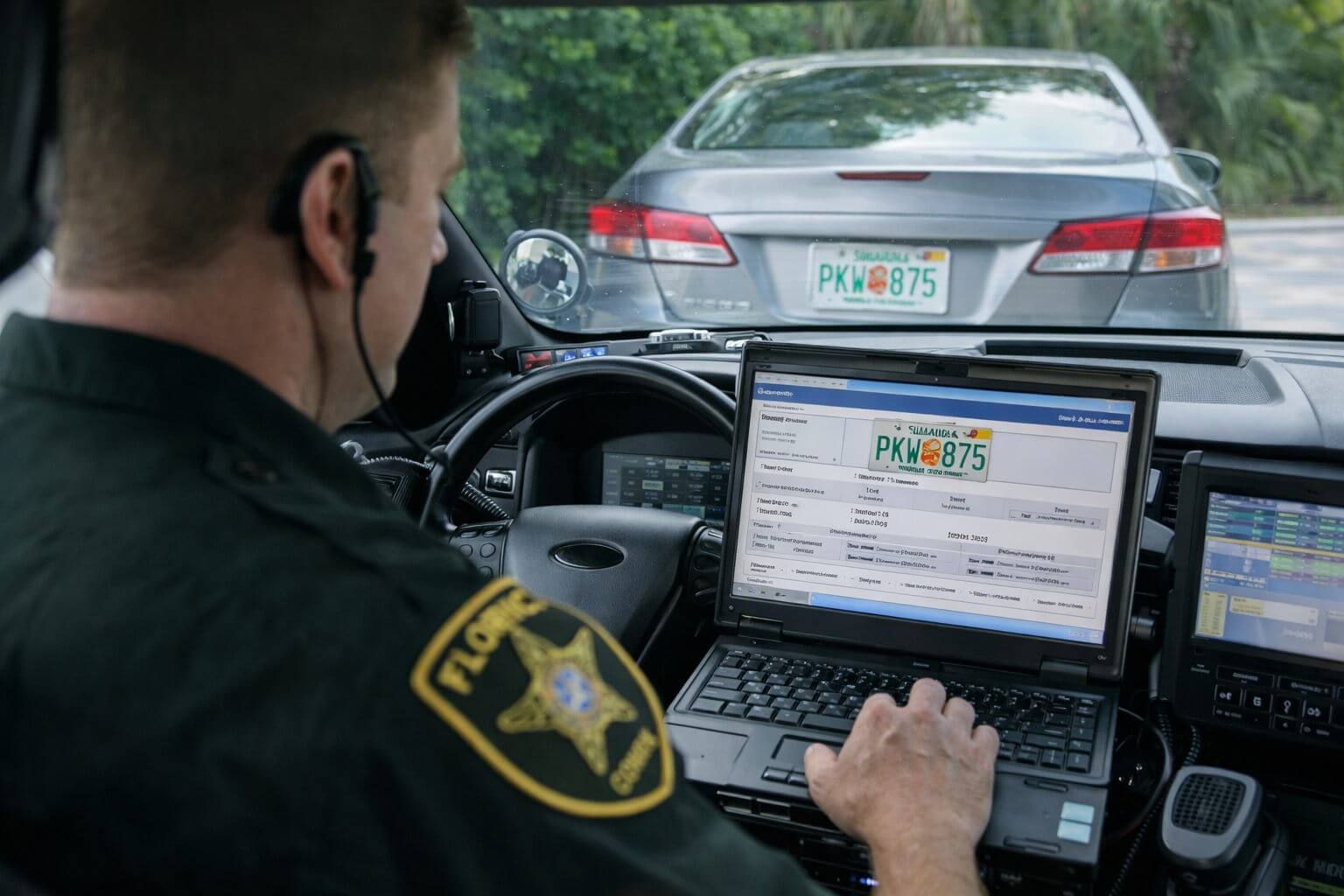 How do I find out who owns a license plate in Florida?